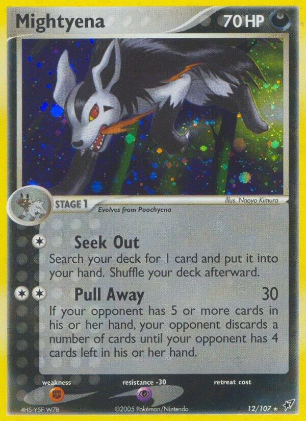 Mightyena 12/107 card from Deoxys