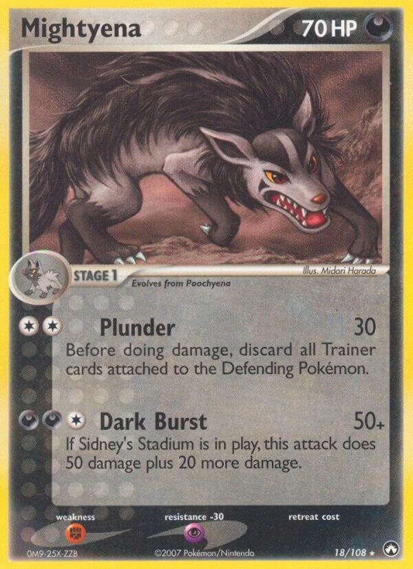 Mightyena 18/108 card from Power Keepers