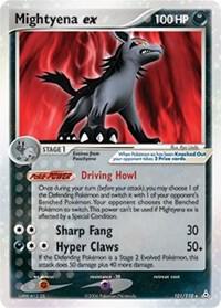 Mightyena ex 101/110 card from Holon Phantoms