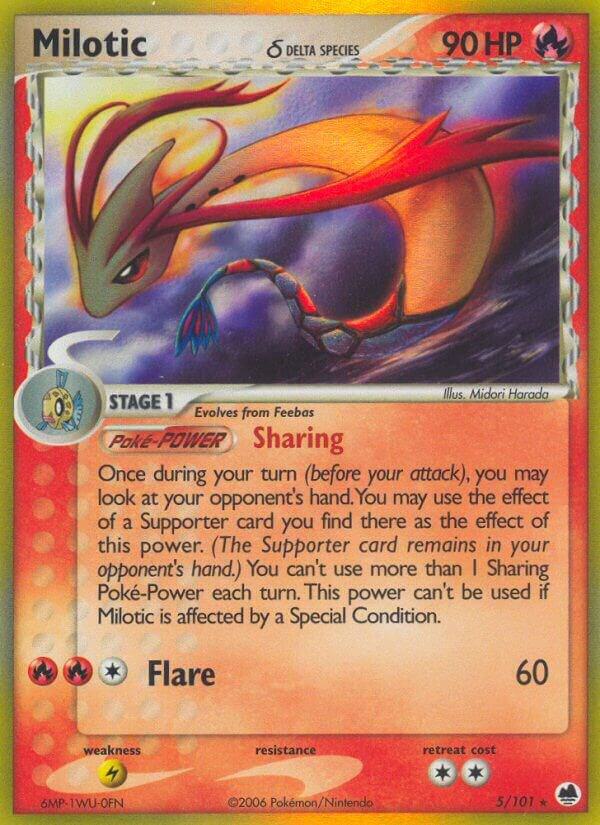 Milotic (Delta Species) 5/101 card from Dragon Frontiers