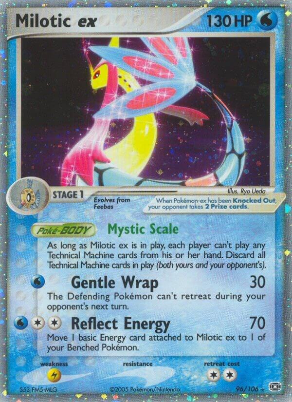 Milotic ex 96/106 card from Emerald