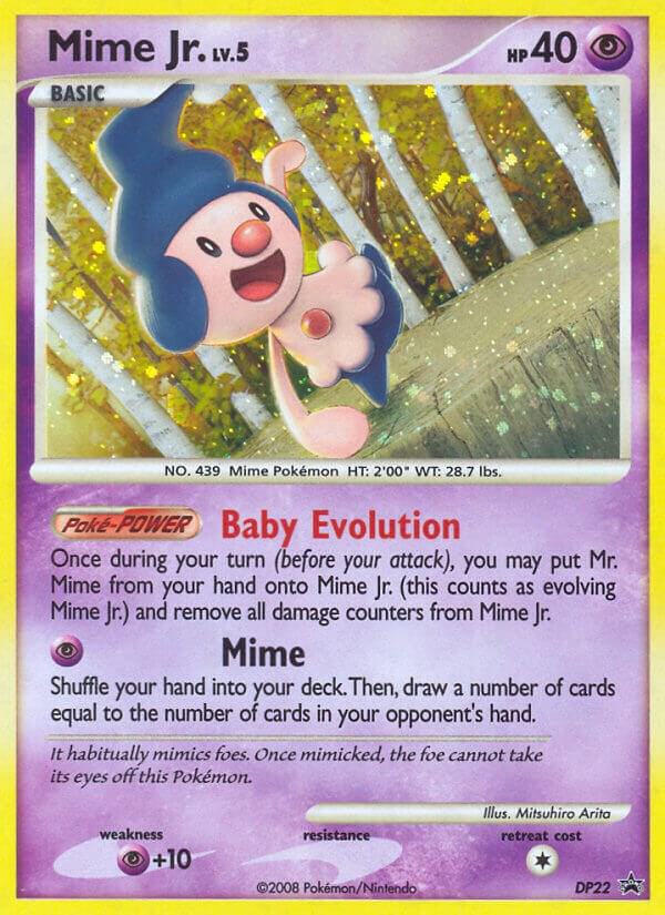 Mime Jr. DP22 card from Diamond and Pearl Promos