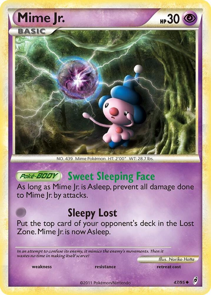 Mime Jr. 47/95 card from Call of Legends