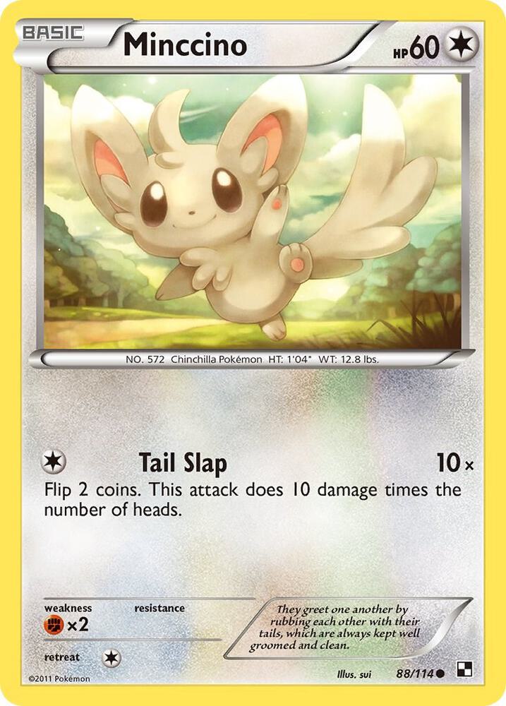Minccino 88/114 card from Black and White