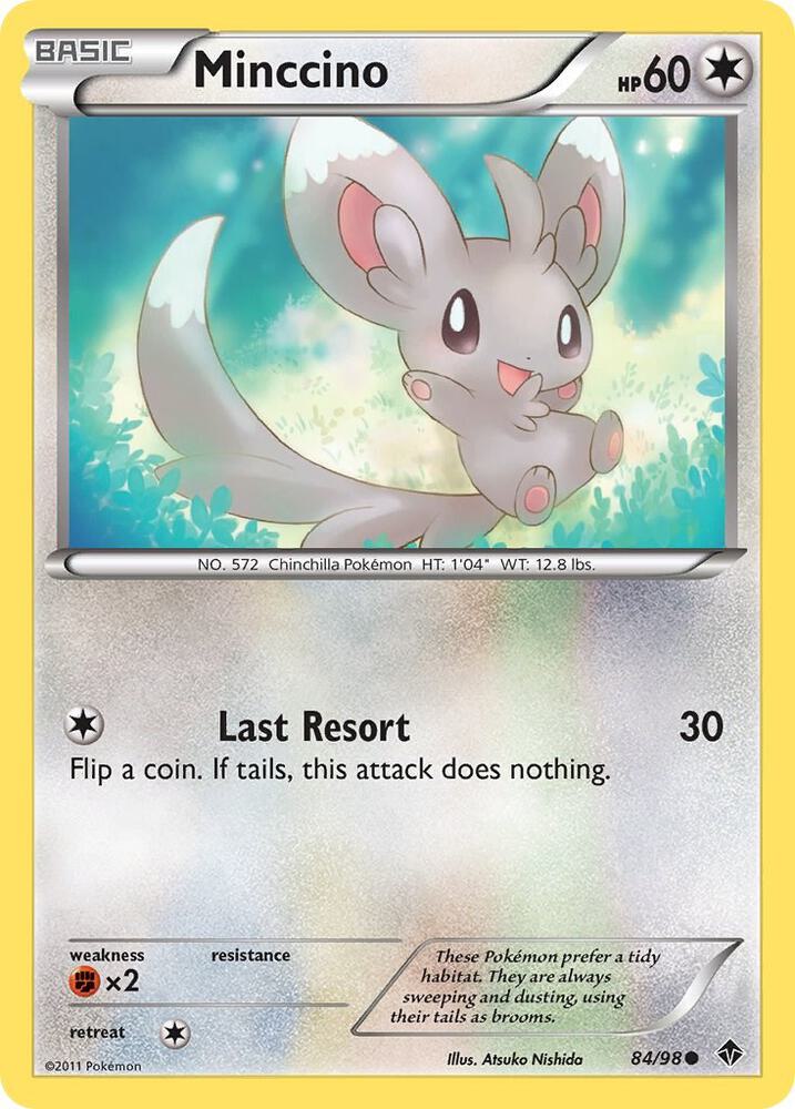 Minccino 84/98 card from Emerging Powers