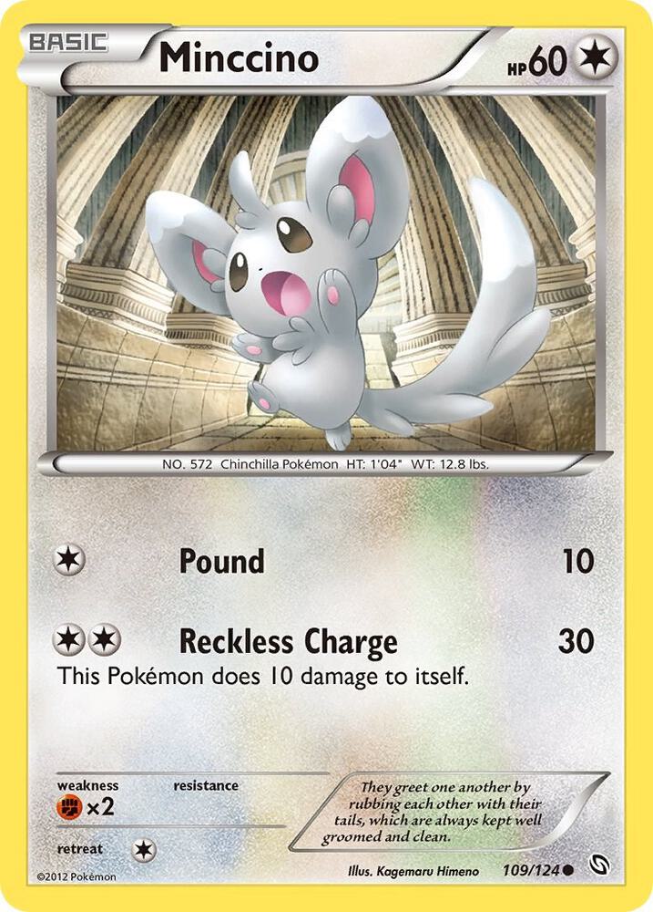 Minccino 109/124 card from Dragons Exalted
