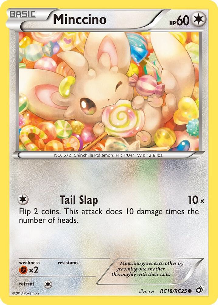 Minccino RC18/RC25 card from Legendary Treasures: Radiant Collection