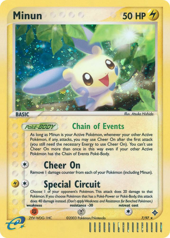Minun 7/97 card from Dragon