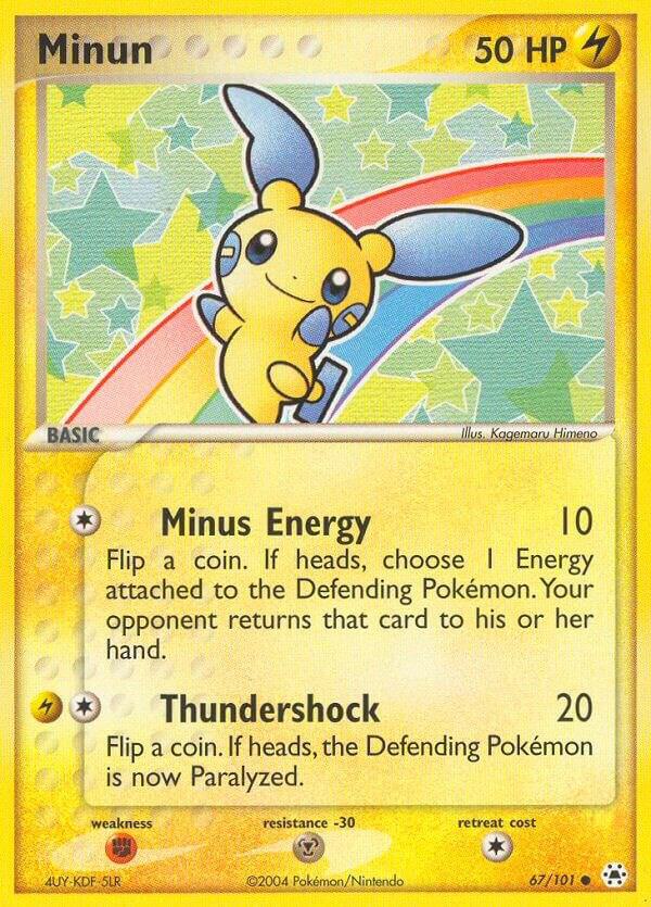 Minun 67/101 card from Hidden Legends