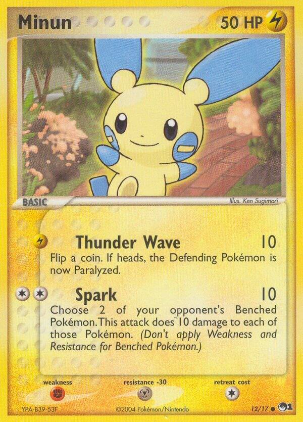 Minun 012/017 card from POP Series 1