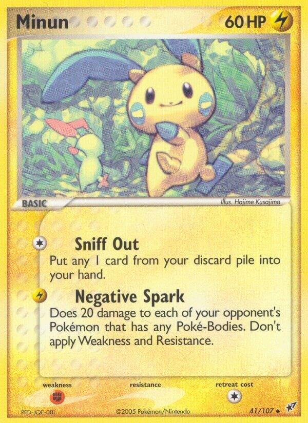 Minun 41/107 card from Deoxys