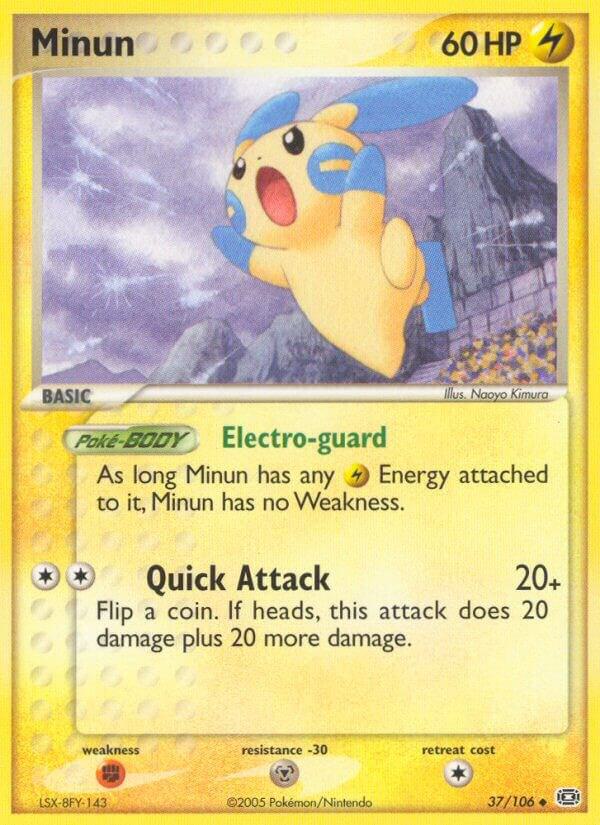 Minun 37/106 card from Emerald