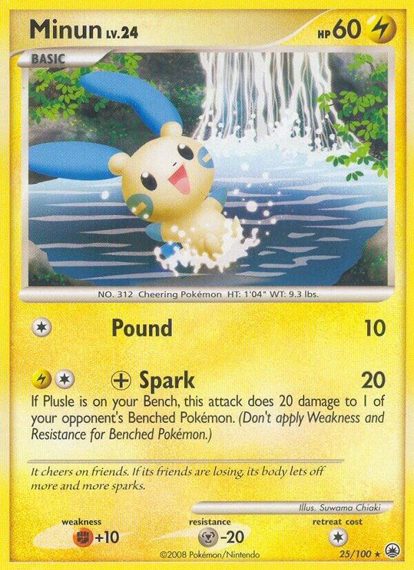 Minun 25/100 card from Majestic Dawn