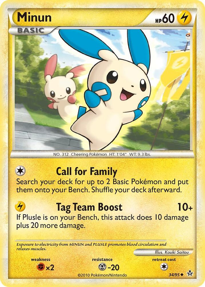 Minun 34/95 card from Unleashed