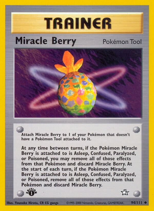 Miracle Berry 094/111 card from Neo Genesis