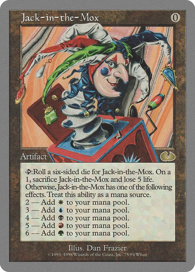 Jack-in-the-Mox 75 card from Unglued