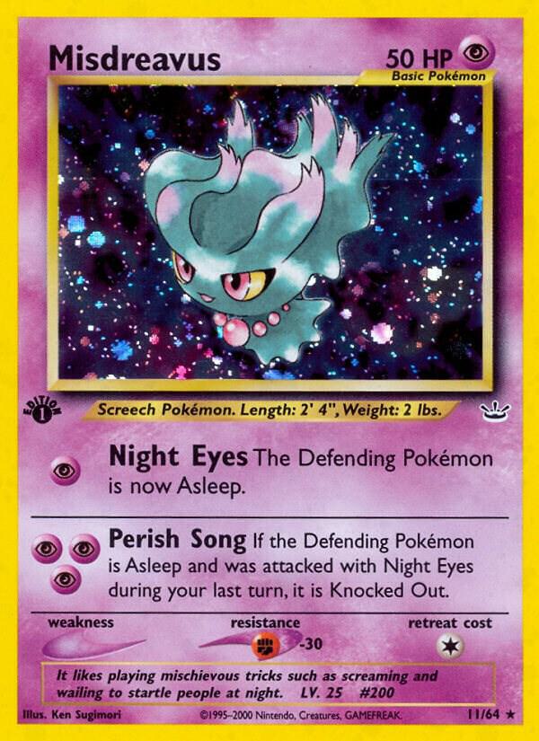 Misdreavus 11/64 card from Neo Revelation