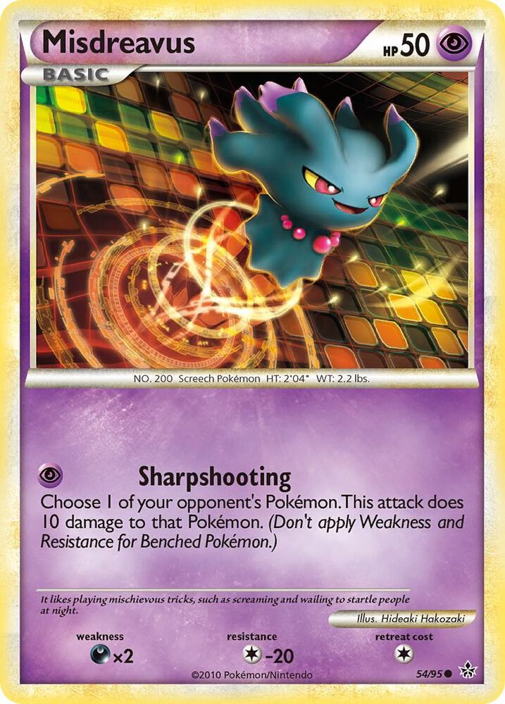 Misdreavus 54/95 card from Unleashed