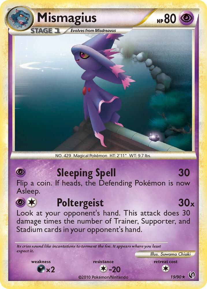 Mismagius 19/90 card from Undaunted