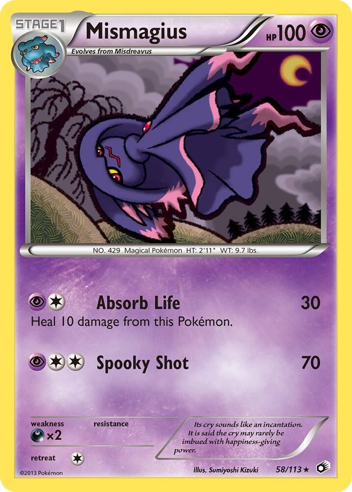 Mismagius 58/113 card from Legendary Treasures