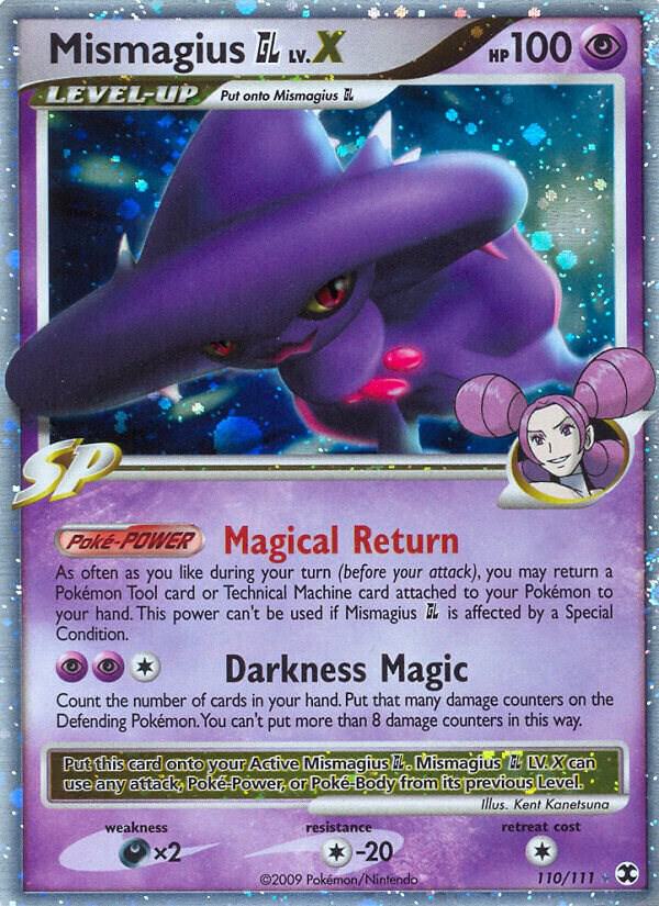 Mismagius GL Lv.X 110/111 card from Rising Rivals