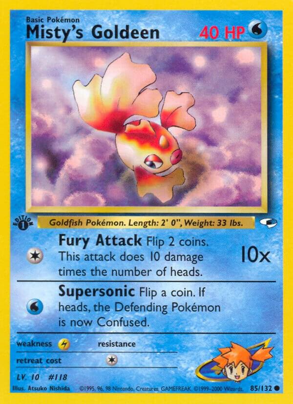 Misty's Goldeen (85) 085/132 card from Gym Heroes