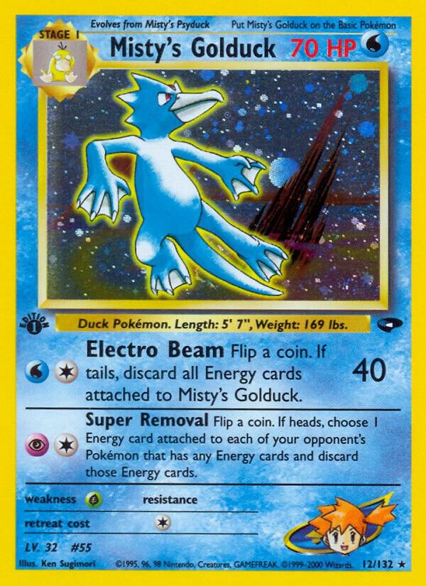 Misty's Golduck 012/132 card from Gym Challenge