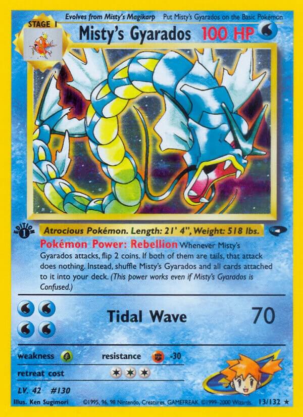 Misty's Gyarados 013/132 card from Gym Challenge
