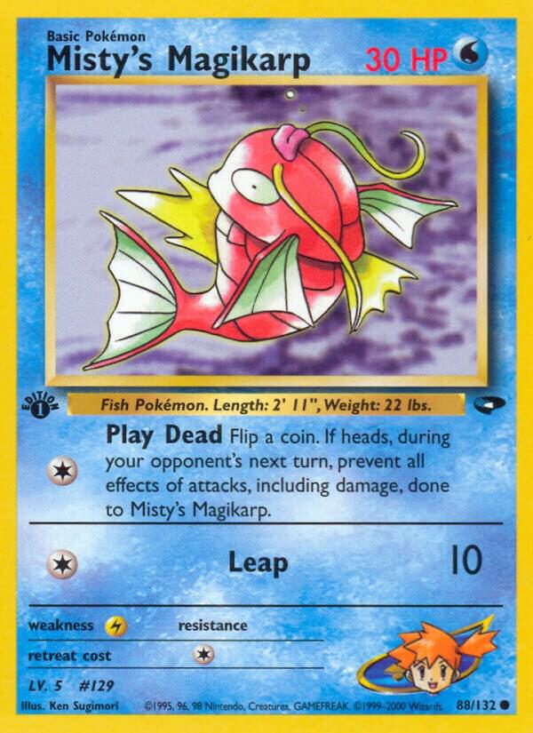 Misty's Magikarp 088/132 card from Gym Challenge