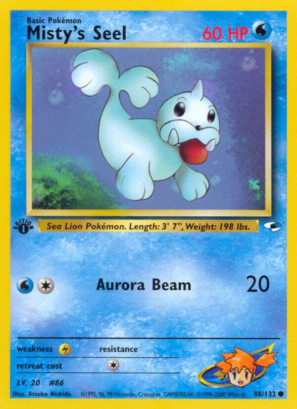 Misty's Seel 088/132 card from Gym Heroes