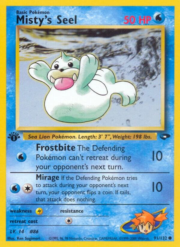 Misty's Seel 091/132 card from Gym Challenge