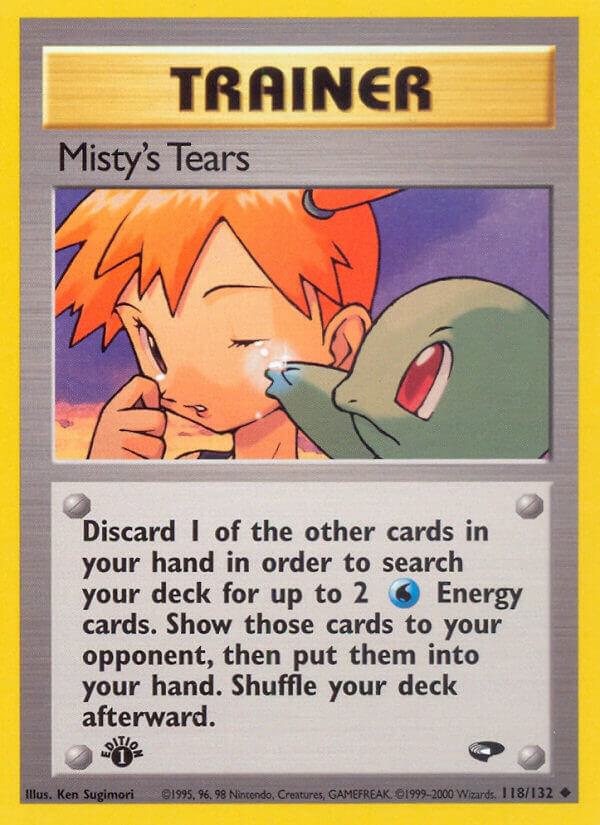 Misty's Tears 118/132 card from Gym Challenge