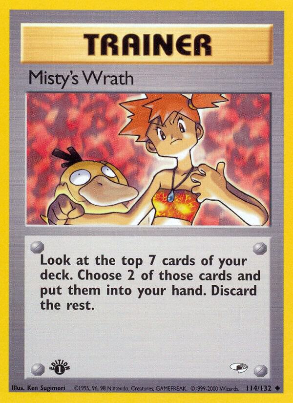 Misty's Wrath 114/132 card from Gym Heroes