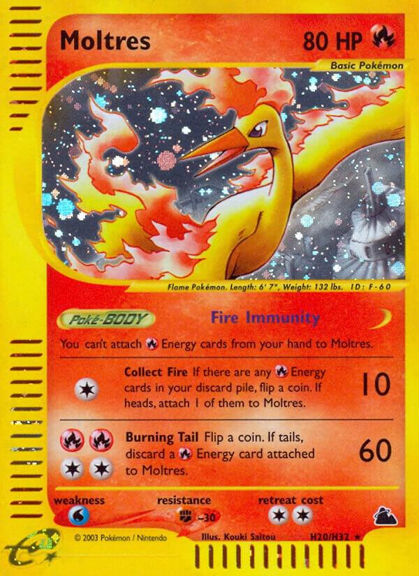 Moltres (H20) H20/H32 card from Skyridge