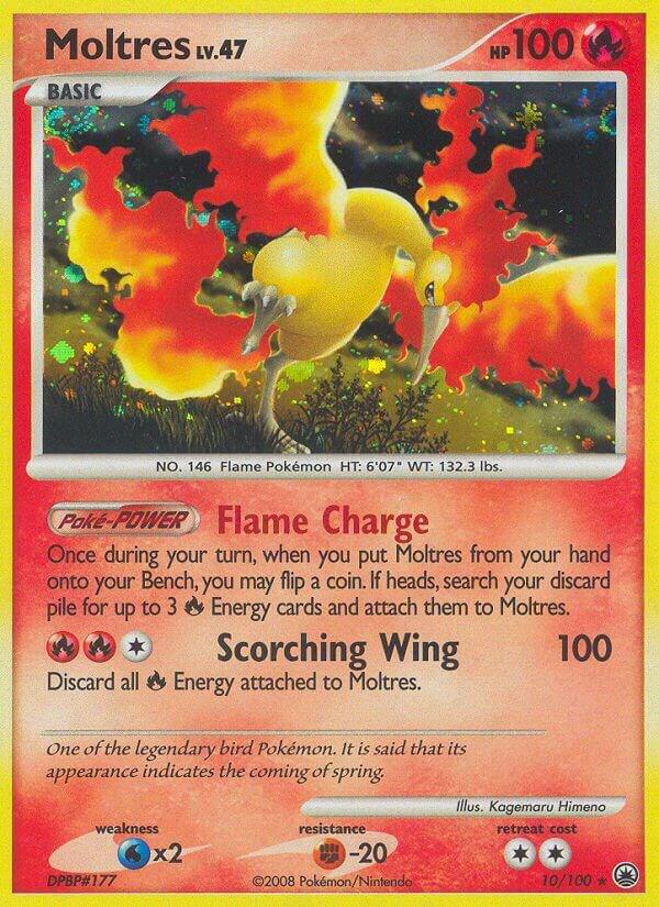 Moltres 10/100 card from Majestic Dawn