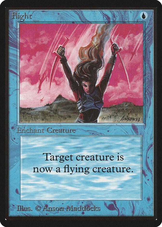 Flight card from Beta Edition