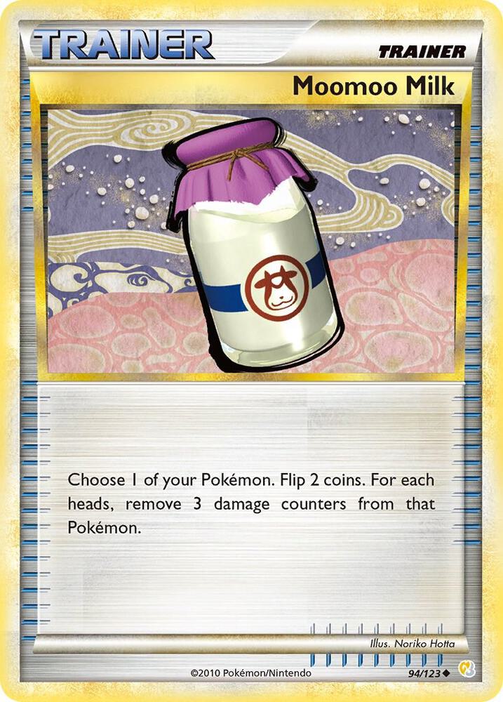 Moomoo Milk 94/123 card from HeartGold SoulSilver