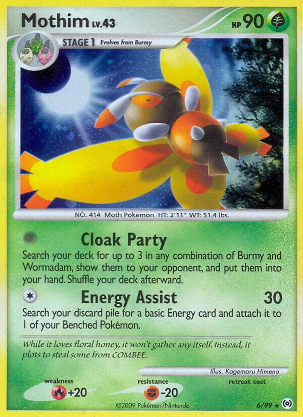Mothim 6/99 card from Arceus