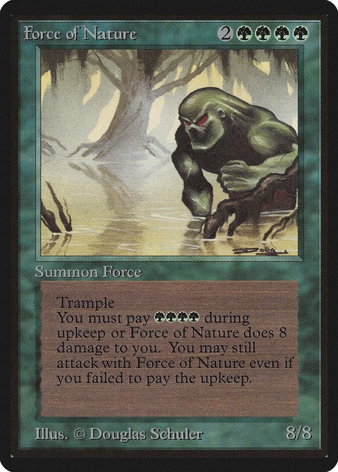 Force of Nature card from Beta Edition