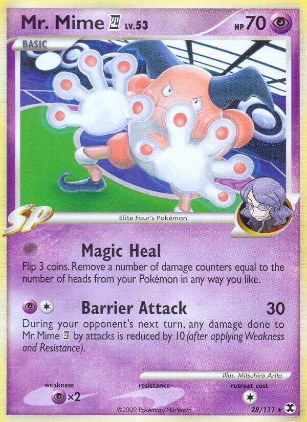 Mr. Mime E4 28/111 card from Rising Rivals