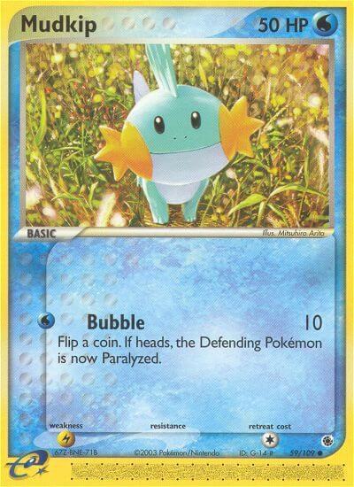 Mudkip 59/109 card from Ruby and Sapphire