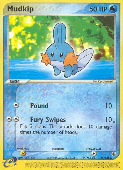 Mudkip 60/109 card from Ruby and Sapphire