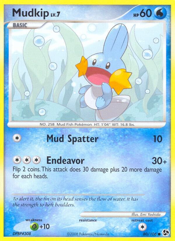 Mudkip 80/106 card from Great Encounters