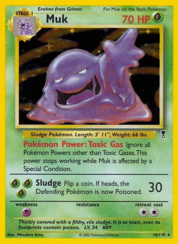 Muk 016/110 card from Legendary Collection