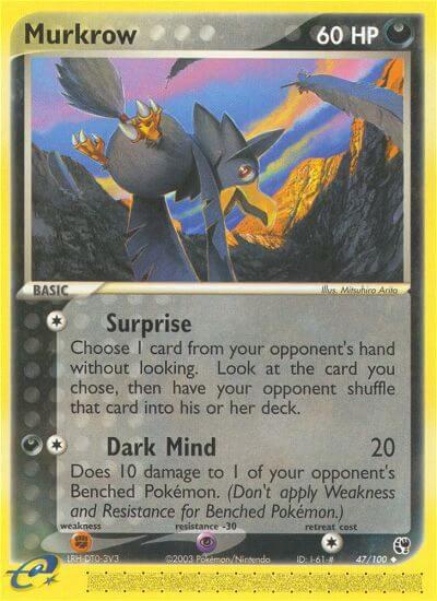Murkrow 47/100 card from Sandstorm
