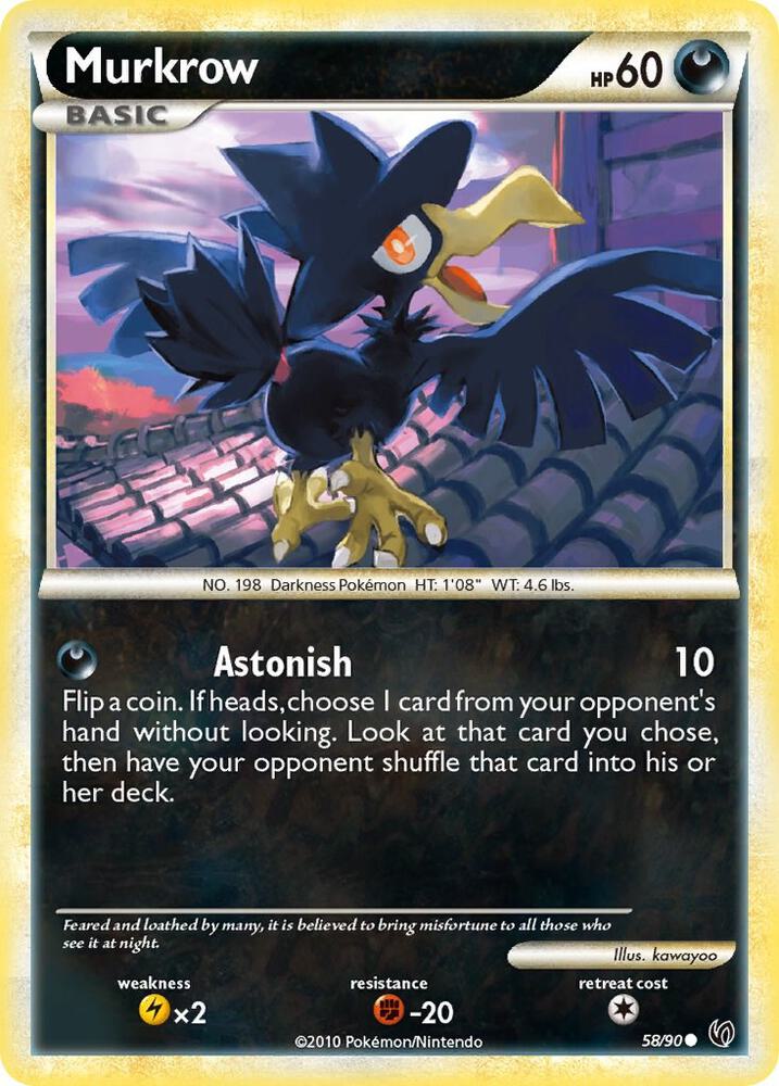 Murkrow (58) 58/90 card from Undaunted