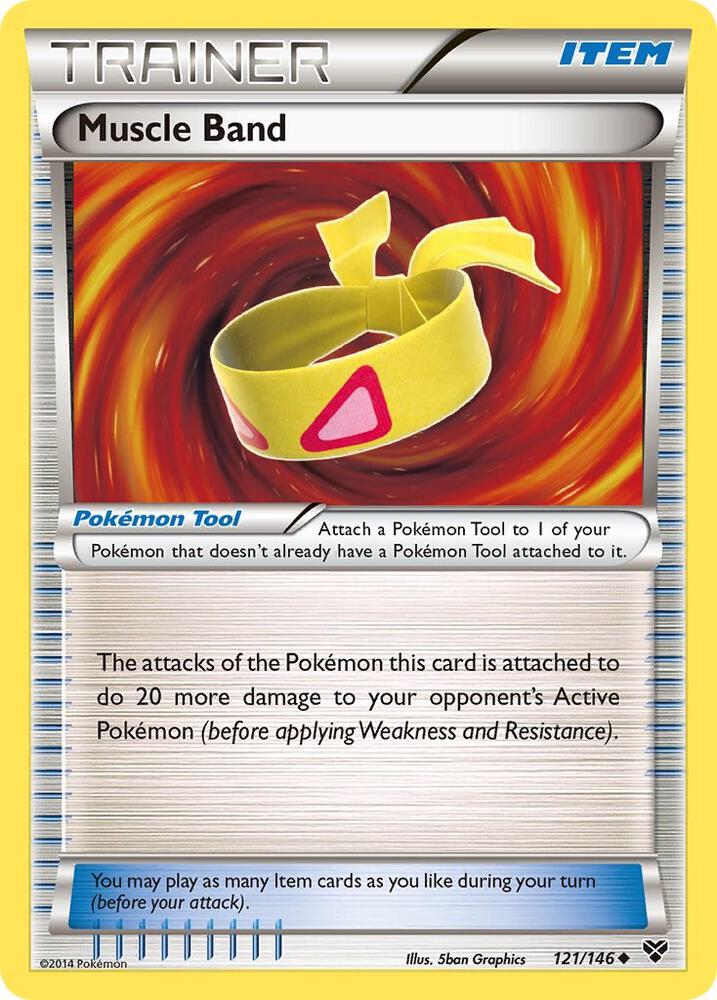 Muscle Band 121/146 card from XY Base Set