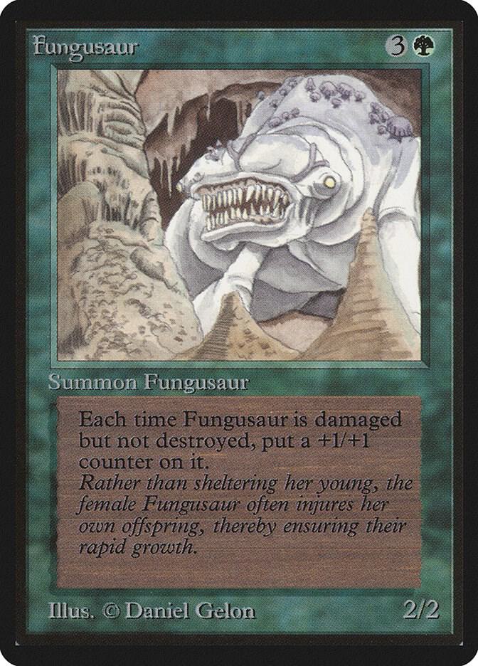 Fungusaur card from Beta Edition