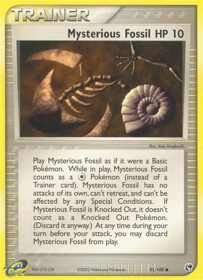 Mysterious Fossil 91/100 card from Sandstorm