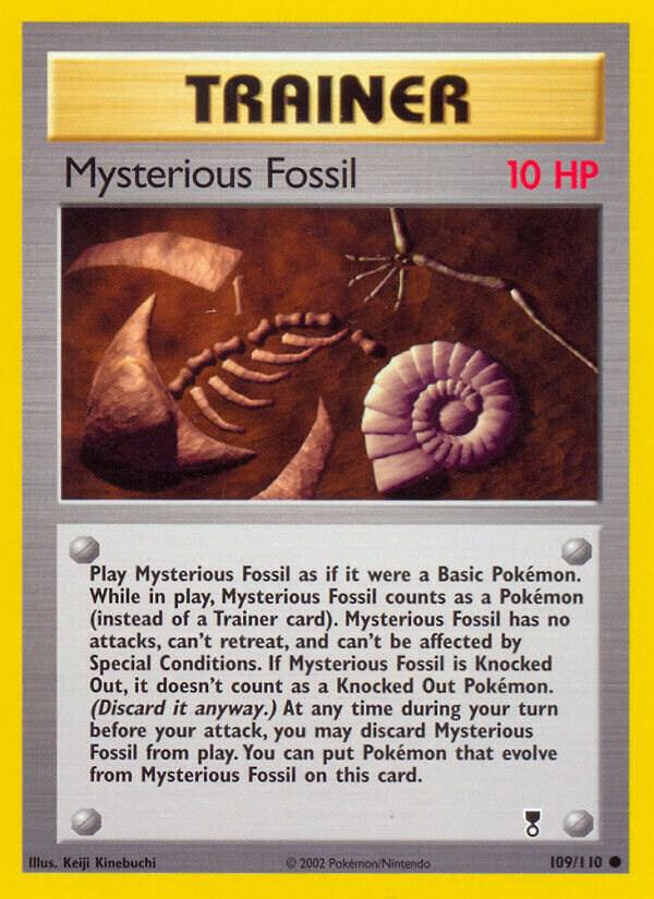 Mysterious Fossil 109/110 card from Legendary Collection